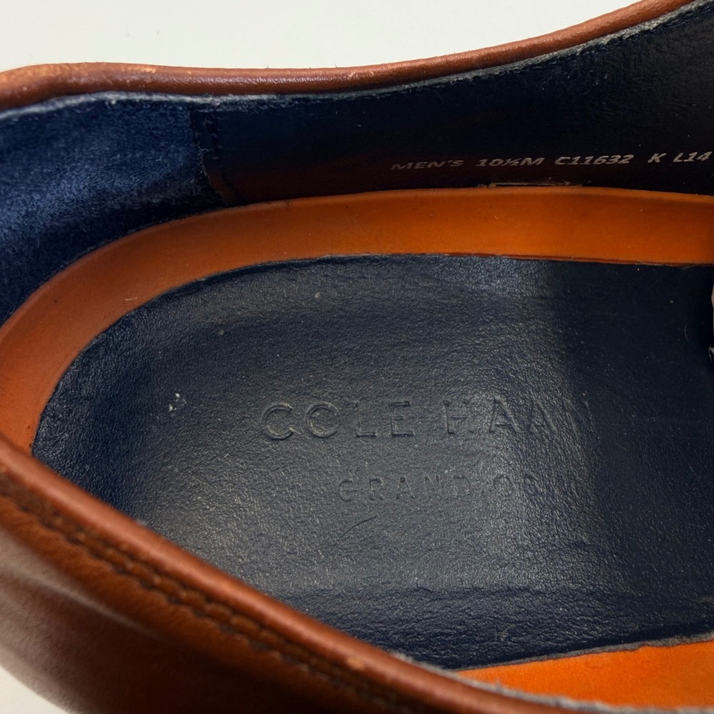 Cole Haan Lenox Hill Men's 10.5 Grand OS Cap Toe Oxford Shoes C11632 Brown - Picture 12 of 14